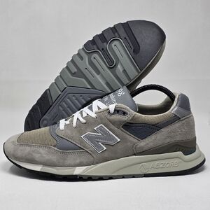 New Balance 998 Mens Size 10 Shoes Made in USA Grey Reflective Silver U998GR NEW